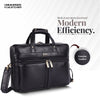 Genuine Leather Office Bag for Men - Laptop Bag - Fits Upto 15.6 Inch Laptop/MacBook - 1 Year Warranty