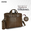 Leather Laptop Bag for Men - Fits Upto 15.6 Inch Laptop/MacBook - Premium Office Bag with 1 Year Warranty