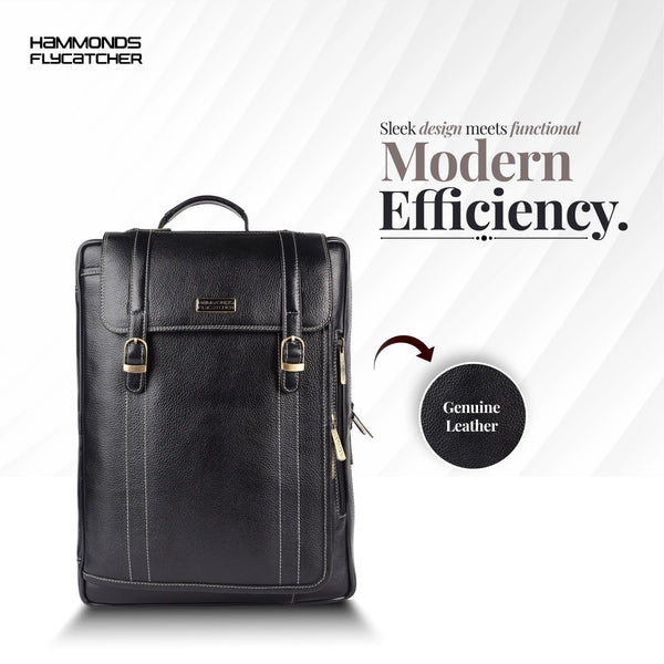Laptop Bag for Men - Genuine Leather Office Bag - Fits upto 15.6 Inch Laptop/MacBook - Messenger Bag