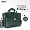 Genuine Leather Office Bag for Men - Laptop Bag - Fits Upto 15.6 Inch Laptop/MacBook - 1 Year Warranty