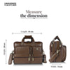 Genuine Leather Office Bag for Men - Fits Up to 15.6 Inch Laptop/MacBook