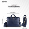 Office Bag for Men - Genuine Leather Laptop Bag - Fits Upto 14 Inch Laptop Bag/MacBook - 1 Year Warranty