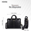 Office Bag for Men - Genuine Leather Laptop Bag - Fits Upto 14 Inch Laptop Bag/MacBook - 1 Year Warranty