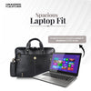 Leather Laptop Bag for Men - Fits Upto 15.6 Inch Laptop/MacBook - Premium Office Bag with 1 Year Warranty