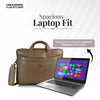 Leather Laptop Messenger Bag for Men with Multiple Compartments - Fits up to 15.6 Inch Laptop - 1 Year Warranty