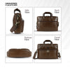 Genuine Leather Office Bag for Men - Laptop Bag - Fits Upto 15.6 Inch Laptop/MacBook - 1 Year Warranty