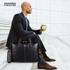 Office Bag for Men - Genuine Leather Laptop Bag - Fits Upto 14 Inch Laptop Bag/MacBook - 1 Year Warranty