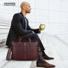 Office Bag for Men - Genuine Leather Laptop Bag - Fits Upto 14 Inch Laptop Bag/MacBook - 1 Year Warranty