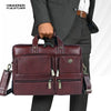 Genuine Leather Office Bag for Men - Fits Up to 15.6 Inch Laptop/MacBook