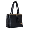 Natural Leather Ladies Handbag Front Metal Chain image 8