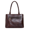 Natural Leather Ladies Handbag Front Metal Chain image 6