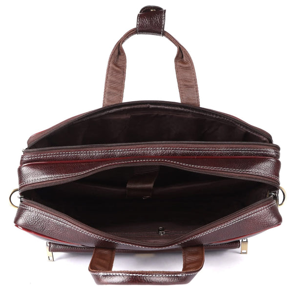 Genuine Leather Laptop Bag for daily use 15"5inch image 6