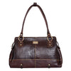Genuine Leather Handbag Shopping - Brown image