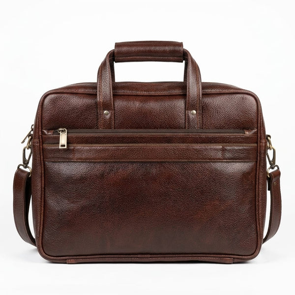 Genuine Leather Laptop Bag for daily use 15"5inch image 4