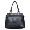 Genuine Leather Handbag - Black image