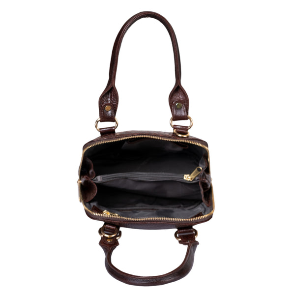 Natural Leather Round Handbag Tus image 8