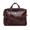 Genuine Leather 15 inch Full Grain Natural Leather Laptop Bag - Brown image