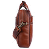 Leather Laptop Office Bag for Men - Messenger Shoulder Bag - Fits 14/15.6 Inch Laptop
