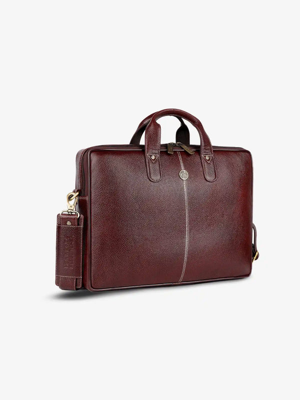 Genuine Leather Laptop Bag for Men - Office Bag - Fits Up to 14/15.6 Inch Laptop/MacBook