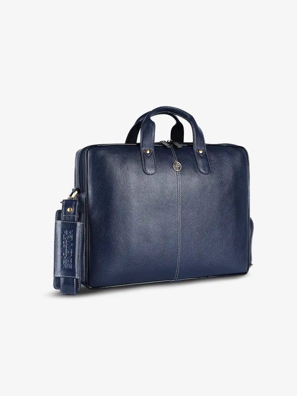 Genuine Leather Laptop Bag for Men - Office Bag - Fits Up to 14/15.6 Inch Laptop/MacBook