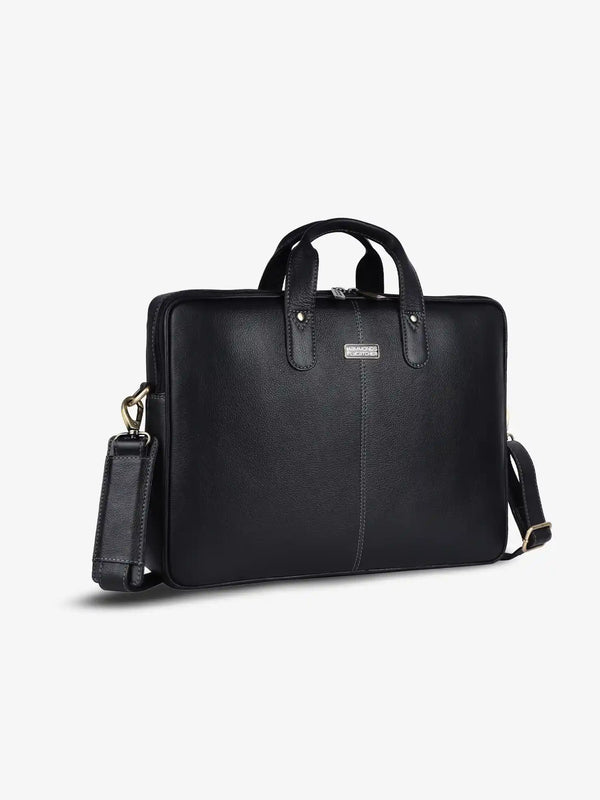 Genuine Leather Laptop Bag for Men - Office Bag - Fits Up to 14/15.6 Inch Laptop/MacBook