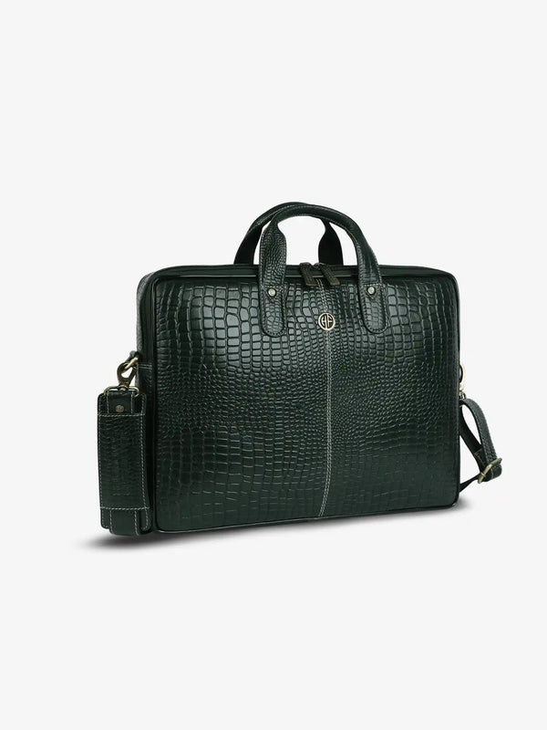 Genuine Leather Laptop Bag for Men - Office Bag - Fits Up to 14/15.6 Inch Laptop/MacBook