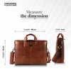Genuine Leather Laptop Bag for Men - Office Bag - Fits Up to 14/15.6 Inch Laptop/MacBook