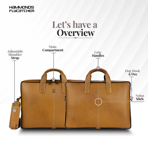 Genuine Leather Laptop Bag for Men - Office Bag - Fits Up to 14/15.6 Inch Laptop/MacBook