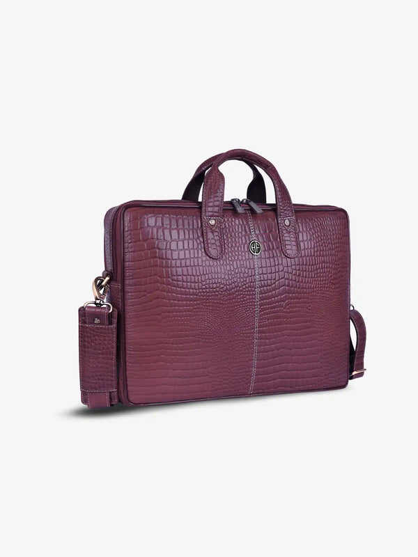 Genuine Leather Laptop Bag for Men - Office Bag - Fits Up to 14/15.6 Inch Laptop/MacBook