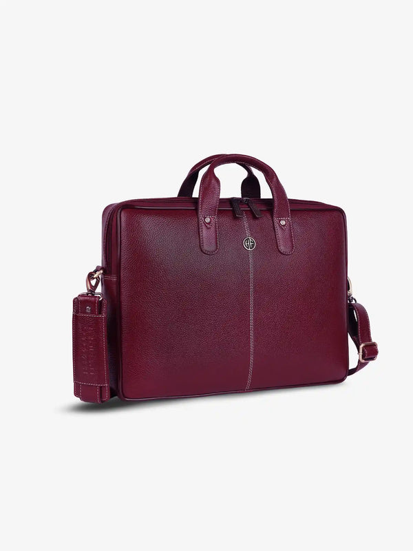Genuine Leather Laptop Bag for Men - Office Bag - Fits Up to 14/15.6 Inch Laptop/MacBook