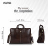 Genuine Leather Laptop Bag for Men - Office Bag - Fits Up to 14/15.6 Inch Laptop/MacBook