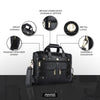 Branded Laptop Bag for Men - Genuine Leather - Fits Up to 15.6 Inch Laptop/MacBook - 1 Year Warranty