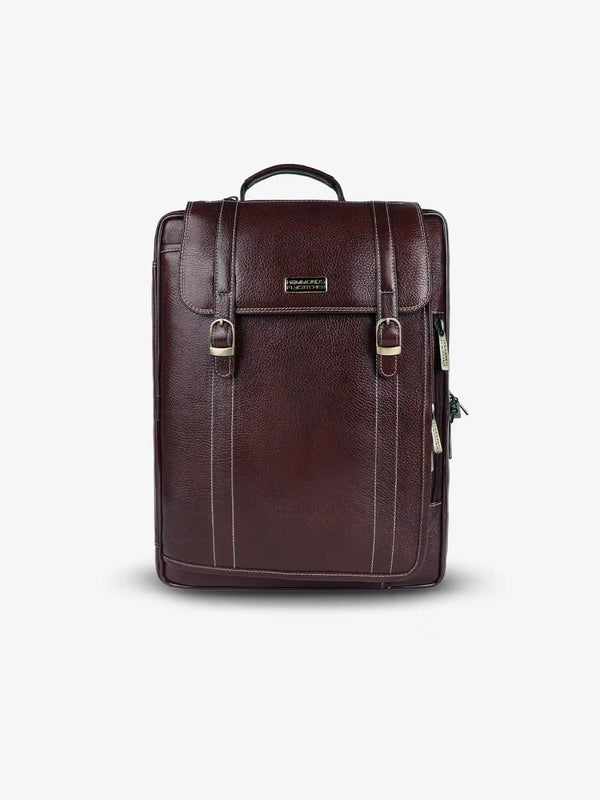 Laptop Bag for Men - Genuine Leather Office Bag - Fits upto 15.6 Inch Laptop/MacBook - Messenger Bag
