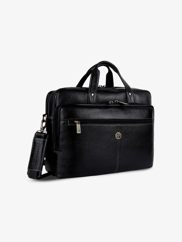 Luxury Leather Laptop Bag for Men - Office Shoulder Bag - Fits 14/15.6 Inch Laptops/MacBook