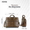 Luxury Leather Laptop Bag for Men - Office Shoulder Bag - Fits 14/15.6 Inch Laptops/MacBook
