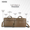 Laptop Bag for Men - Genuine Leather Office Bag with Multiple Compartments - Fits 14-15.6 Inch Laptop