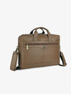 Laptop Bag for Men - Genuine Leather Office Bag with Multiple Compartments - Fits 14-15.6 Inch Laptop