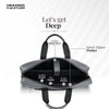 Laptop Bag for Men - Genuine Leather Office Bag with Multiple Compartments - Fits 14-15.6 Inch Laptop