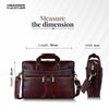 Leather Laptop Office Bag for Men - Messenger Shoulder Bag - Fits 14/15.6 Inch Laptop