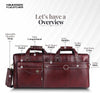 Leather Office Laptop Bags For Mens - Fits Up to 15.6-inch Laptop/MacBook - 1 Year Warranty Included