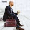 Office Laptop Bag For Men - Adjustable & Removal Strap - Multiple Compartment - Fits Upto 15.6" Laptop/MacBook
