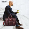 Premium Laptop Bag for Men - Office & Regulars Use - Genuine Leather - Fits for 14-15.6 Inch Laptops