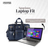 Premium Laptop Bag for Men - Office & Regulars Use - Genuine Leather - Fits for 14-15.6 Inch Laptops