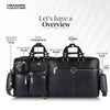 Premium Laptop Bag for Men - Office & Regulars Use - Genuine Leather - Fits for 14-15.6 Inch Laptops