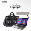 Premium Laptop Bag for Men - Office & Regulars Use - Genuine Leather - Fits for 14-15.6 Inch Laptops