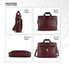 Genuine Leather Laptop Messenger Bag For Men - It Comes With 1 Year Warranty