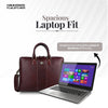 Laptop Shoulder Bag for Men- Genuine Leather Bag With Multiple Compartments- 1 Year Warranty