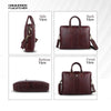 Laptop Shoulder Bag for Men- Genuine Leather Bag With Multiple Compartments- 1 Year Warranty