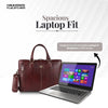 Genuine Leather Laptop Bag for Men - Office Bag, Brushwood - Fits Up to 15.6 Inch Laptop/MacBook - Shoulder