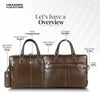 Genuine Leather Laptop Bag for Men - Office Bag, Brushwood - Fits Up to 15.6 Inch Laptop/MacBook - Shoulder